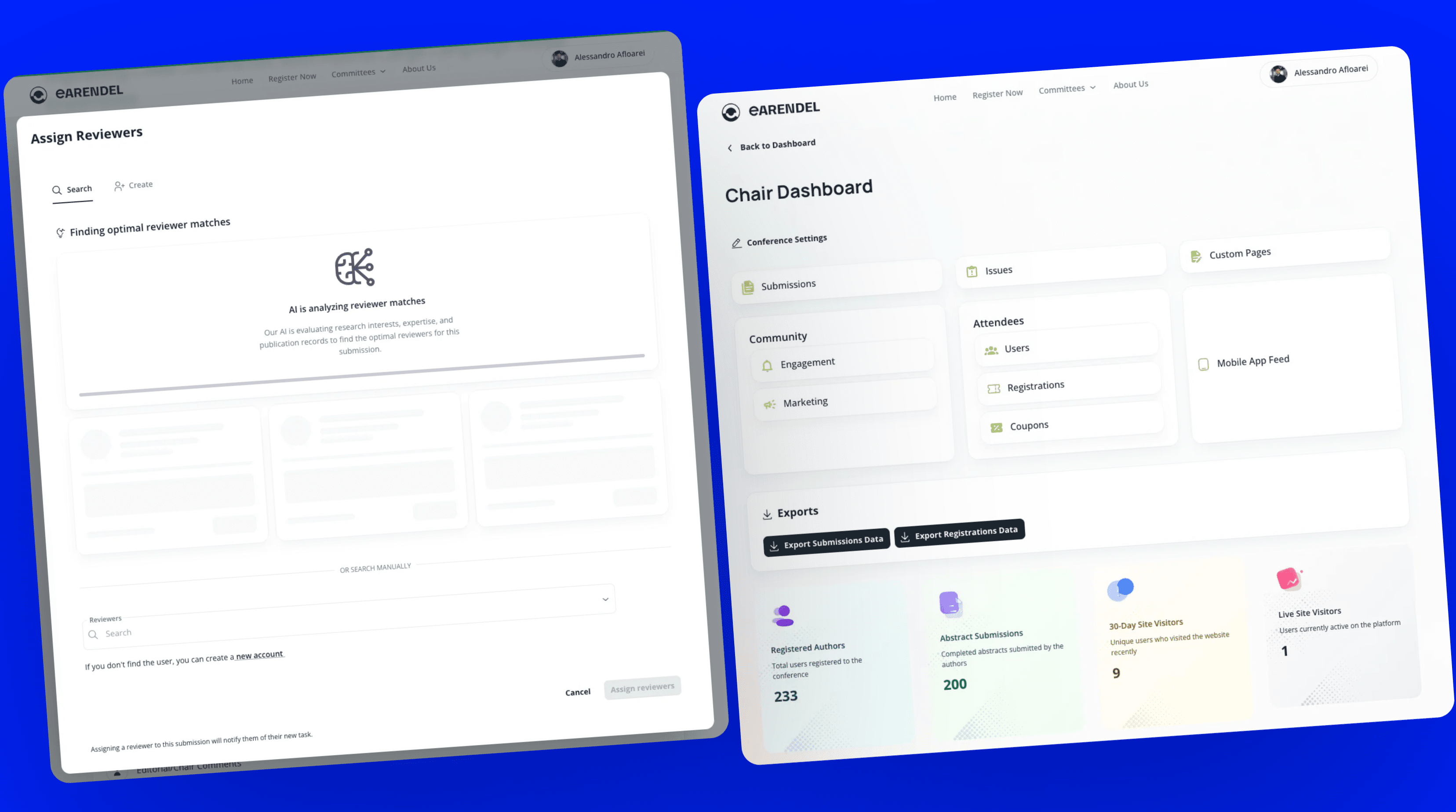 Earendel Platform screenshot